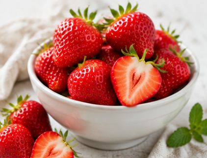😍 Fall in Love with Homegrown Cream Strawberries! 🍓