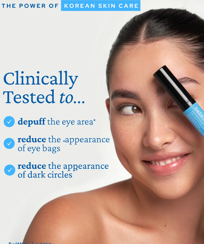 Slimalora Aqua Bomb Eye Gel model application image