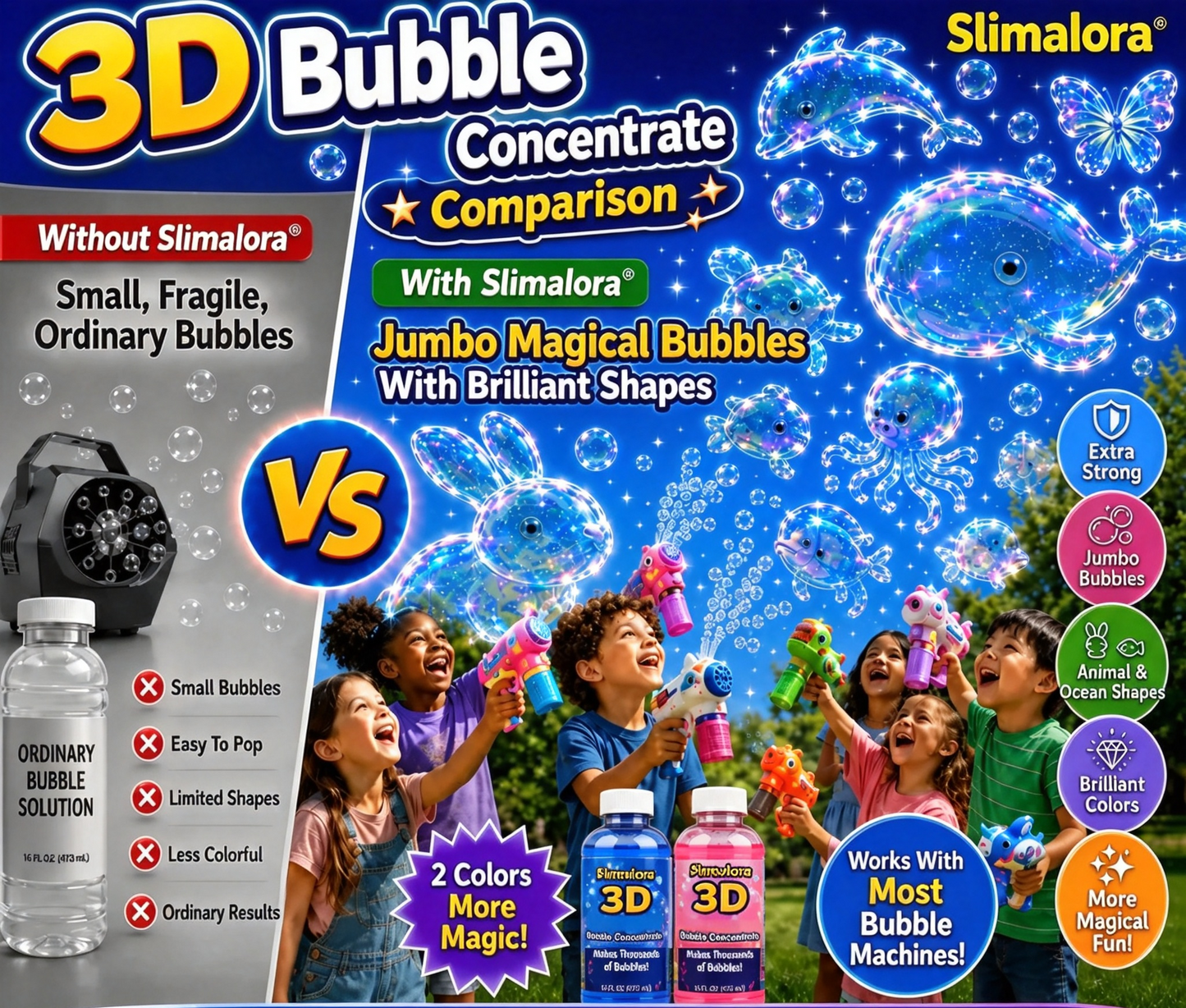 Slimalora 3D Bubble Concentrate Animal & Ocean Fantasy Theme